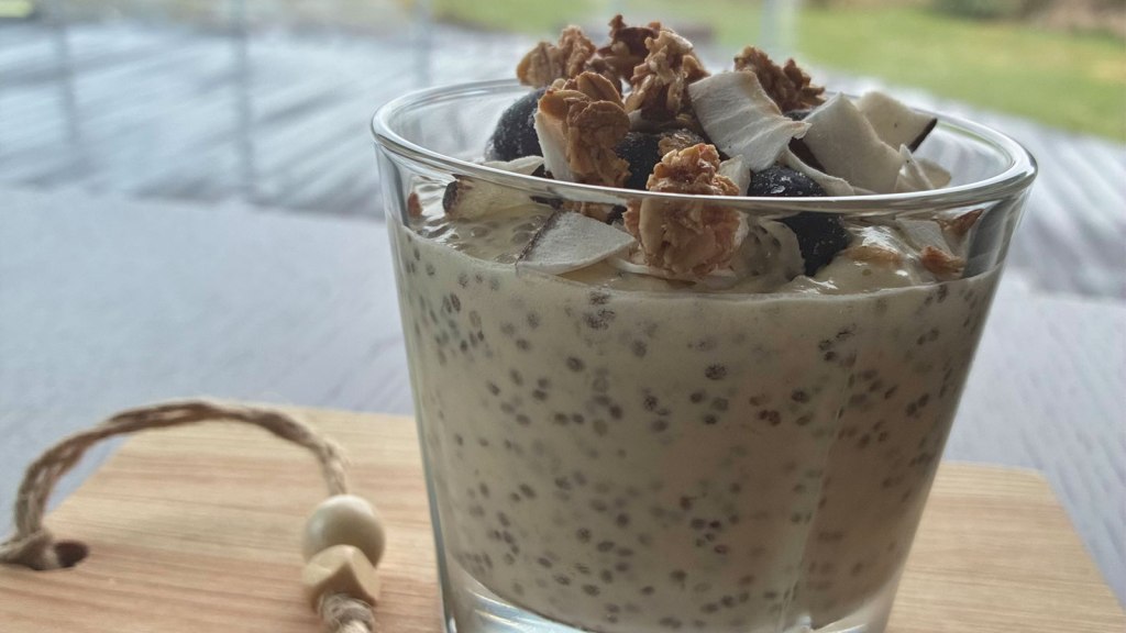 Chiapudding med mango og&nbsp;kokosmelk